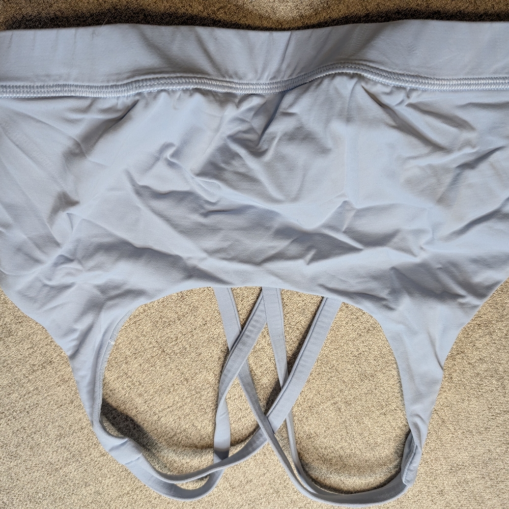 Light Blue Energy Strappy Sports Bra Lululemon